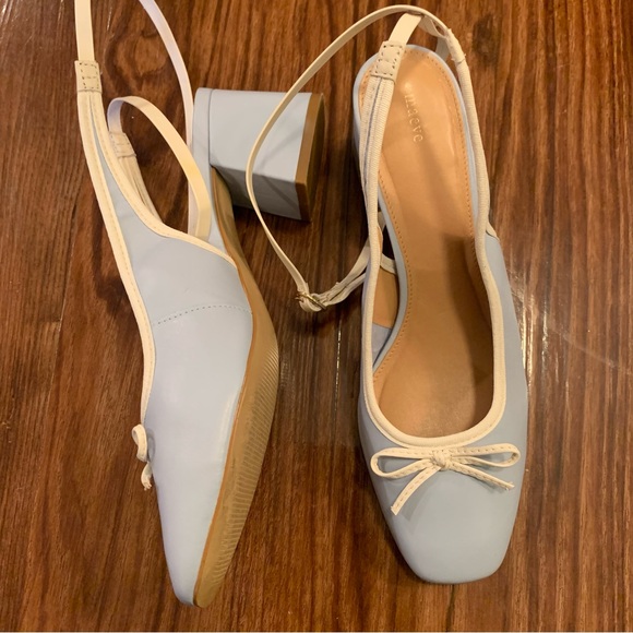 Anthropologie Light Blue Ballerina Heels - Picture 4 of 6